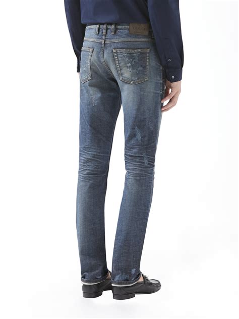 gucci skinny jeans men's|Gucci jeans men's for sale.